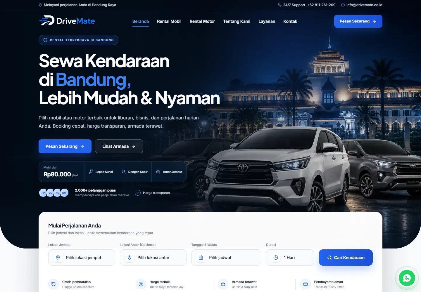 DriveMate — Rental Platform · Automotive
