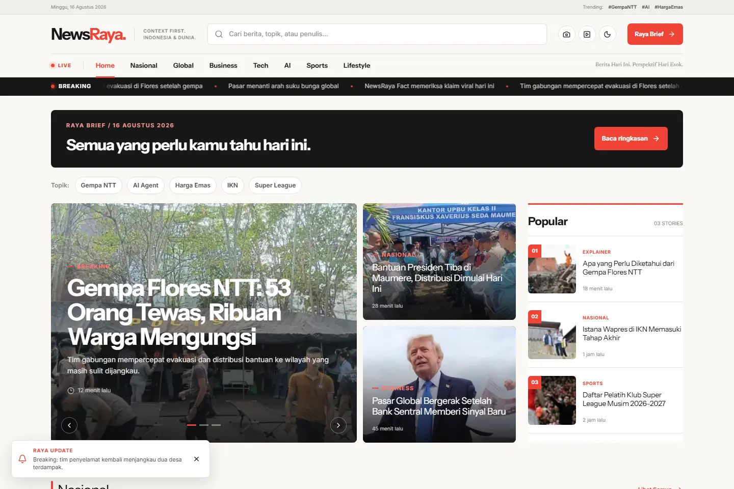 NewsRaya — News Platform · Media