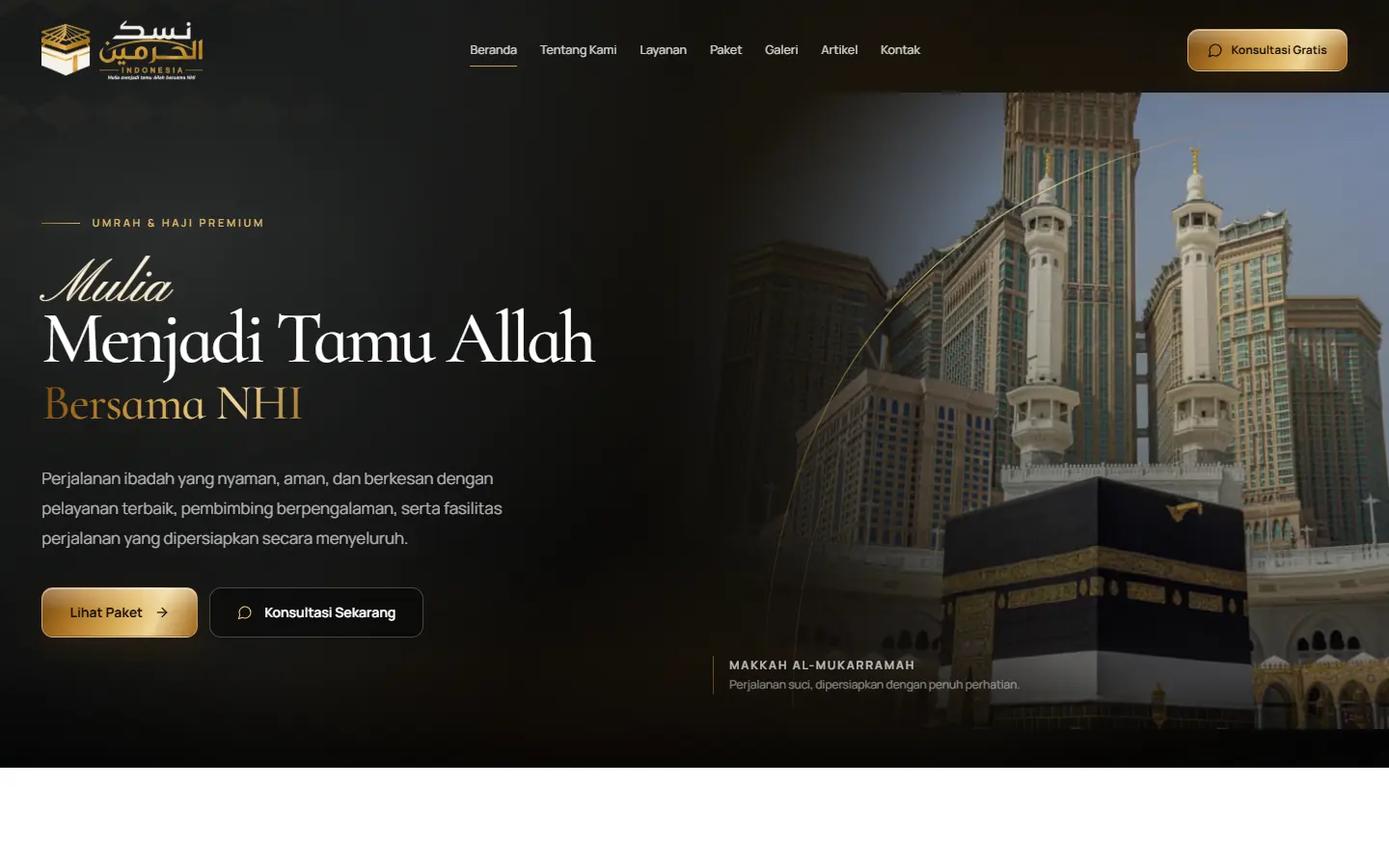 Nusuk Haromain Indonesia — Business Website · Umrah Travel