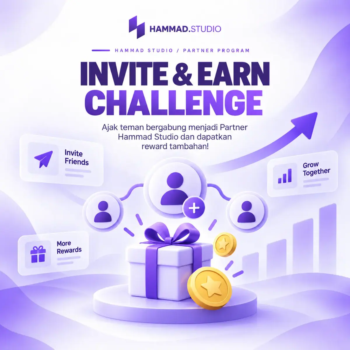 Poster 📢 PARTNER INVITE & EARN CHALLENGE